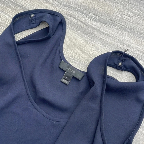 J. Crew Flowy Tank Top, navy - Picture 4 of 6